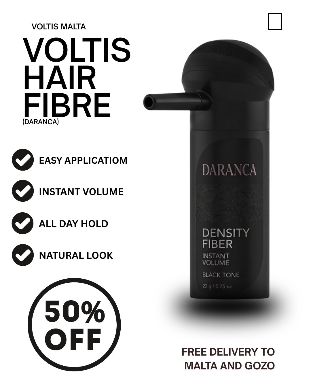 VOLTIS HAIR FIBER POWDER